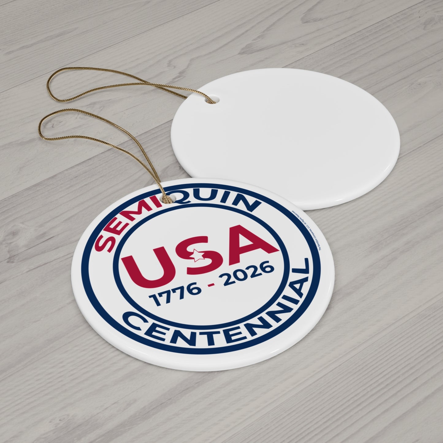 SemiQuin Ornament -SemiQuin USA 1776-2026