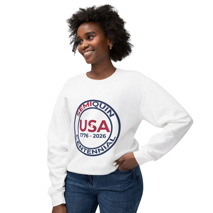 SemiQuin Sweatshirt Patriotic Semi-Quin Celebration Soft, Lightweight Cotton Pullover
