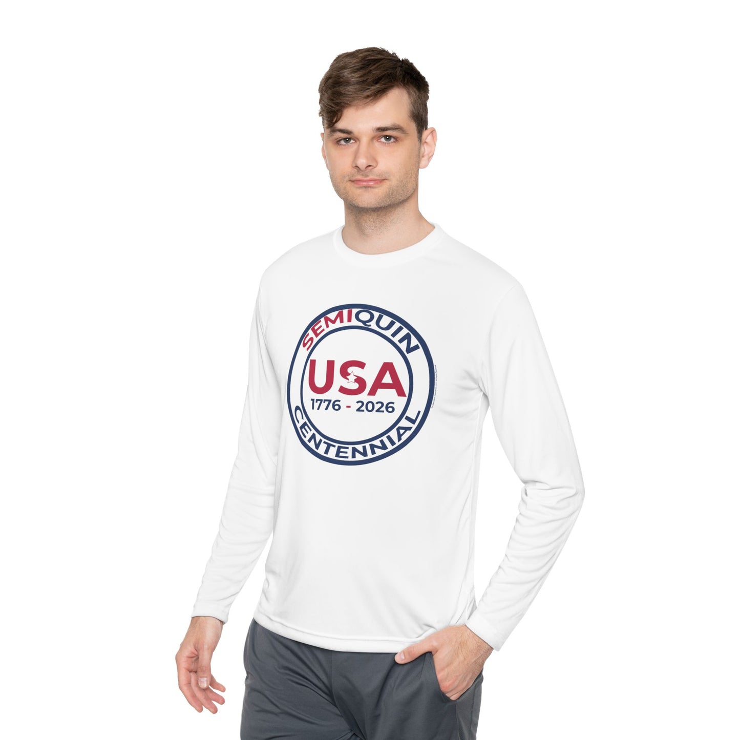 USA SemiQuin 1776–2026 Long Sleeve Tee — SemiQuin Logo