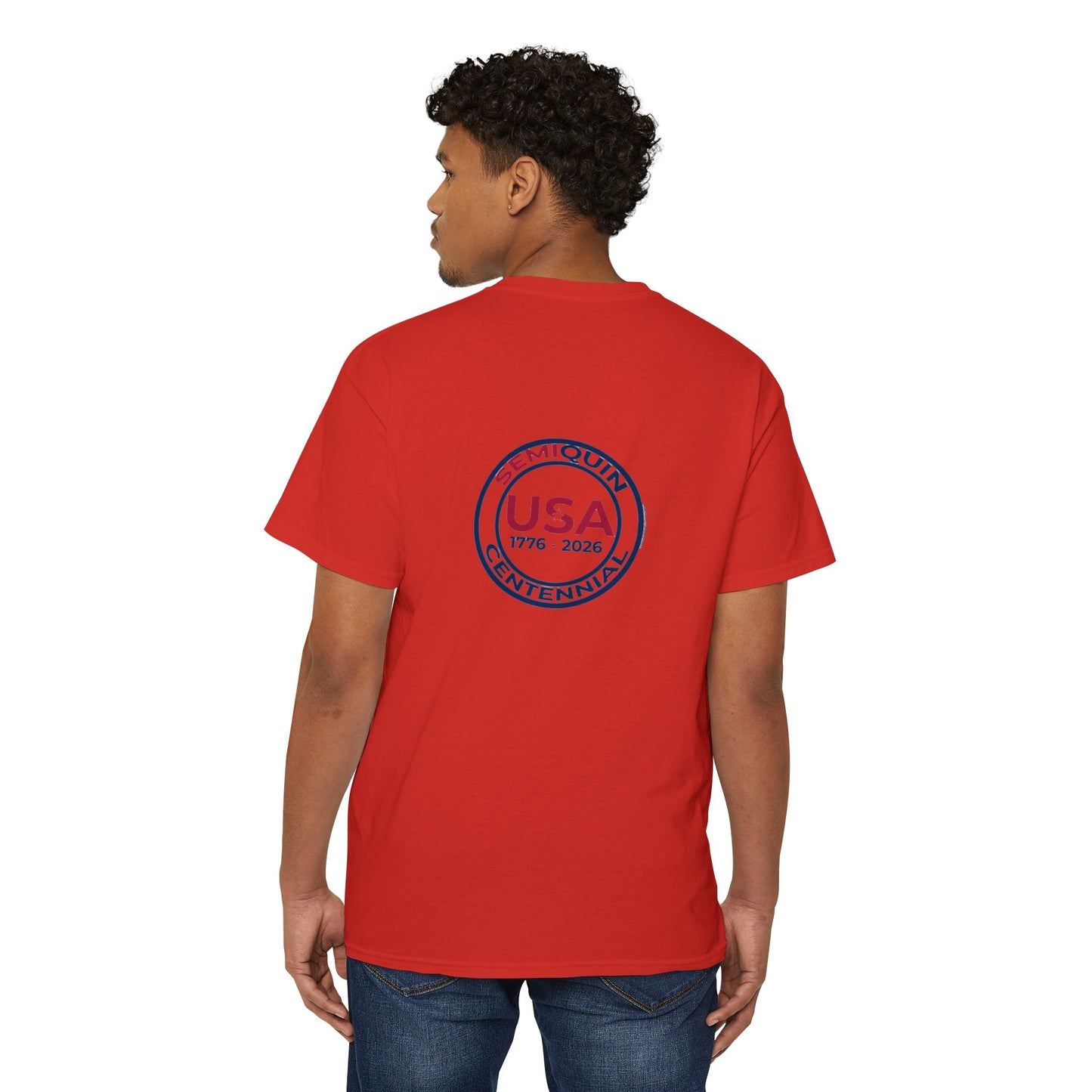SemiQuin USA Graphic Pocket Tee | Casual Unisex T-Shirt | Summer Fashion | Everyday Wear | Great for Holidays