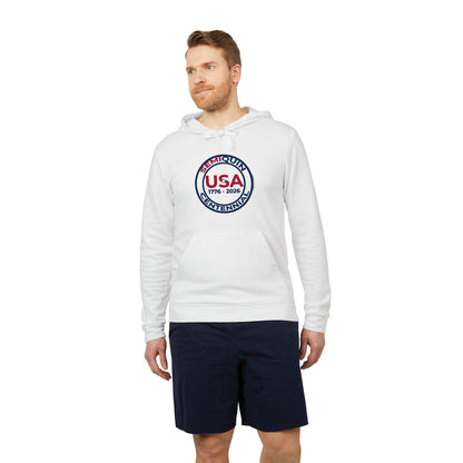 USA SemiQuin Vintage Seal Hoodie – Patriotic American 1776–2024 Pullover