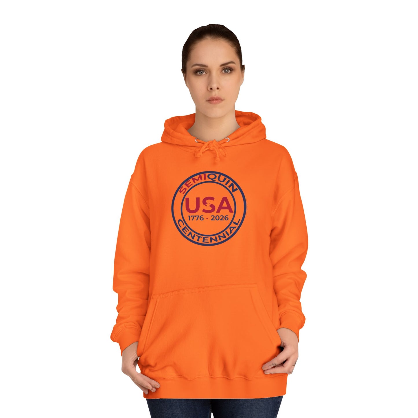 SemiQuin Cozy Unisex College Hoodie – Back to School Tools, SemiQuin School Year, Everyday Comfort for Campus, Festivals, and Chill Days