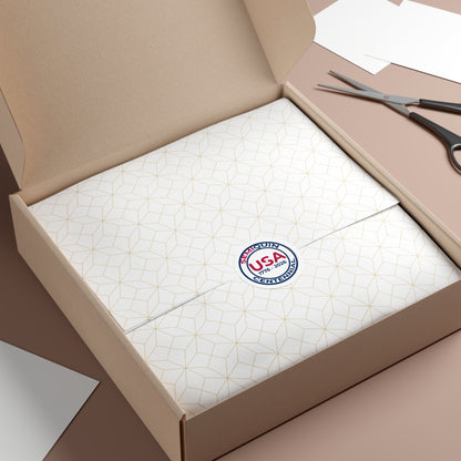 USA SemiQuin Round Vinyl Stickers - Celebrating 250 Years of History