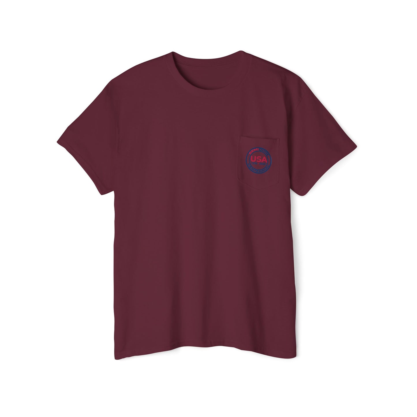 SemiQuin USA Graphic Pocket Tee | Casual Unisex T-Shirt | Summer Fashion | Everyday Wear | Great for Holidays