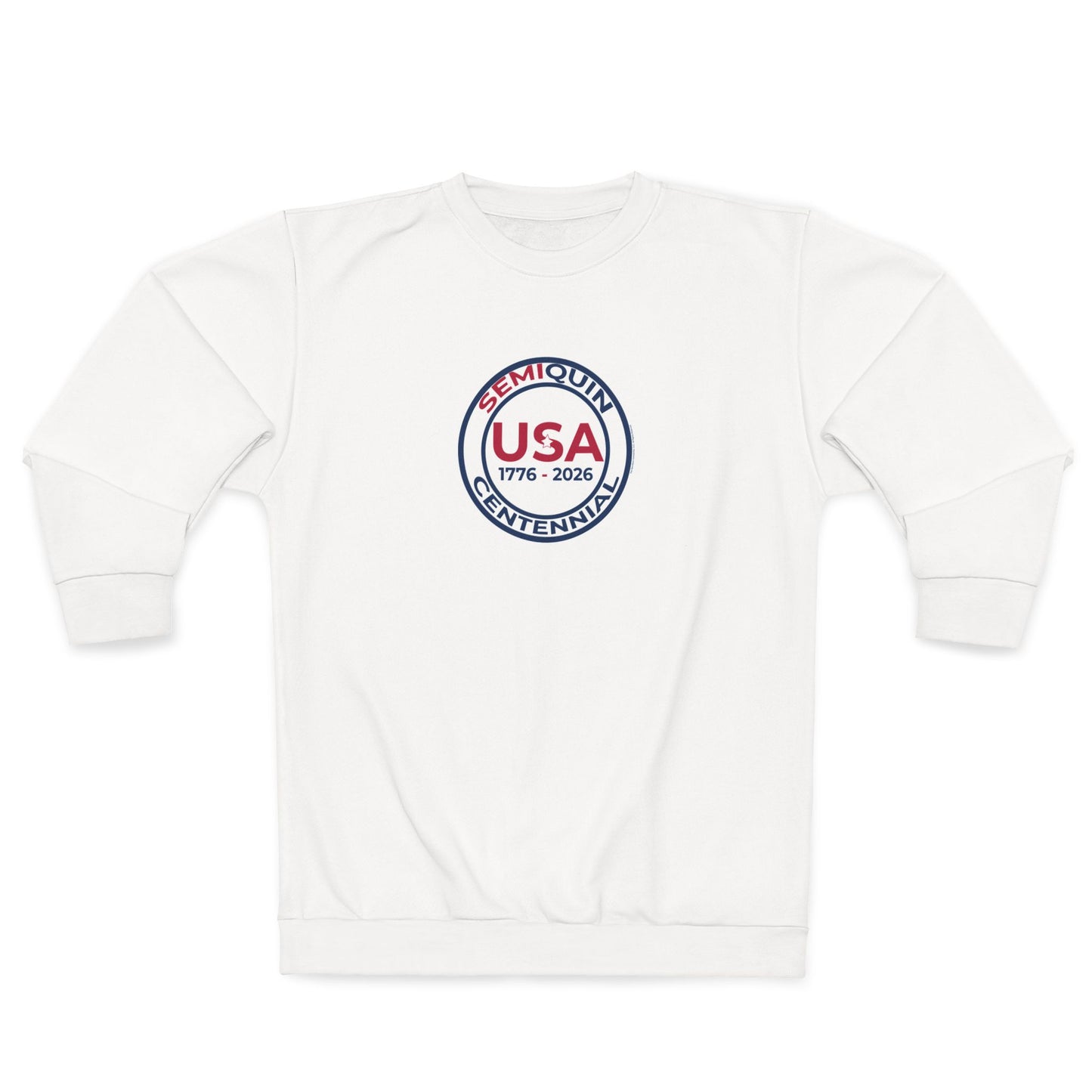 USA SemiQuin Bicentennial Seal Sweatshirt - 1776–2026 Patriotic Crewneck