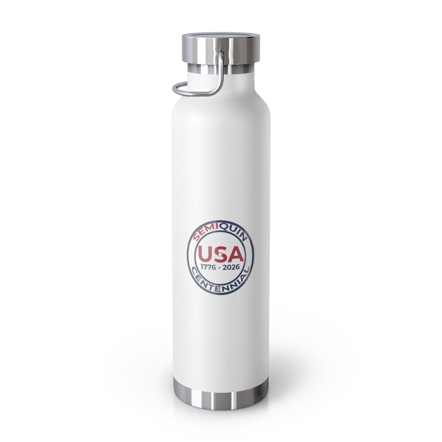 22oz SemiQuin USA Copper Insulated Water Bottle – Eco-Friendly Patriotic Gift