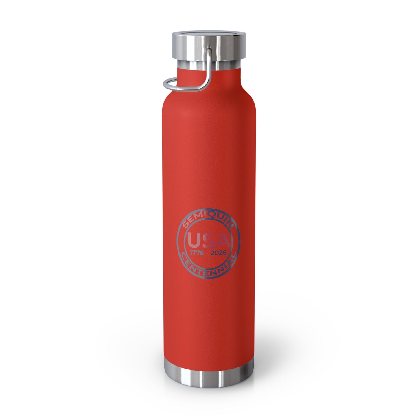 22oz SemiQuin USA Copper Insulated Water Bottle – Eco-Friendly Patriotic Gift