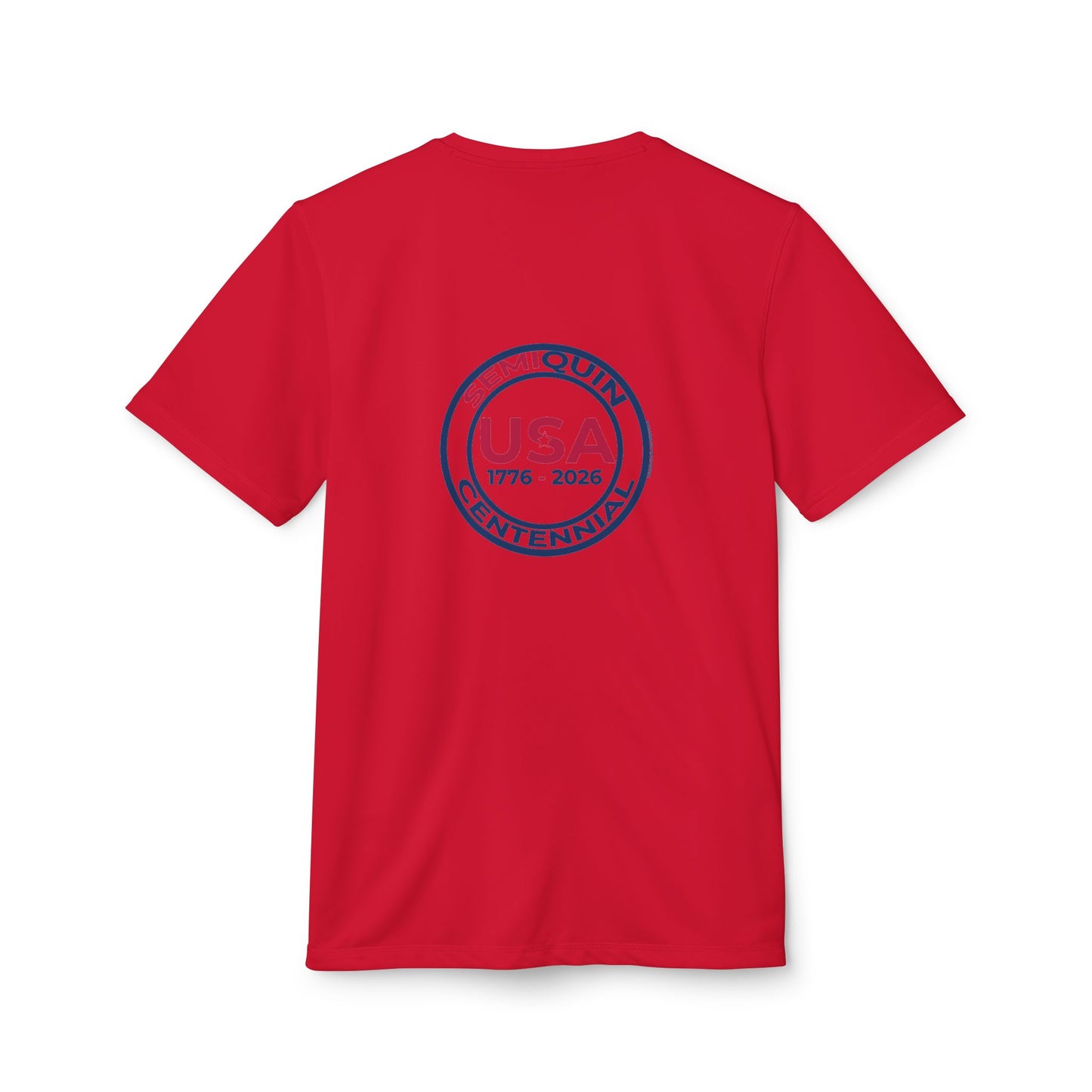 USA SemiQuin Centennial Sport T-Shirt | Unisex Patriotic Athletic Tee | 250-Year Celebration Apparel