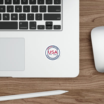 USA SemiQuin Die-Cut Stickers - Celebrate 250 Years of History!