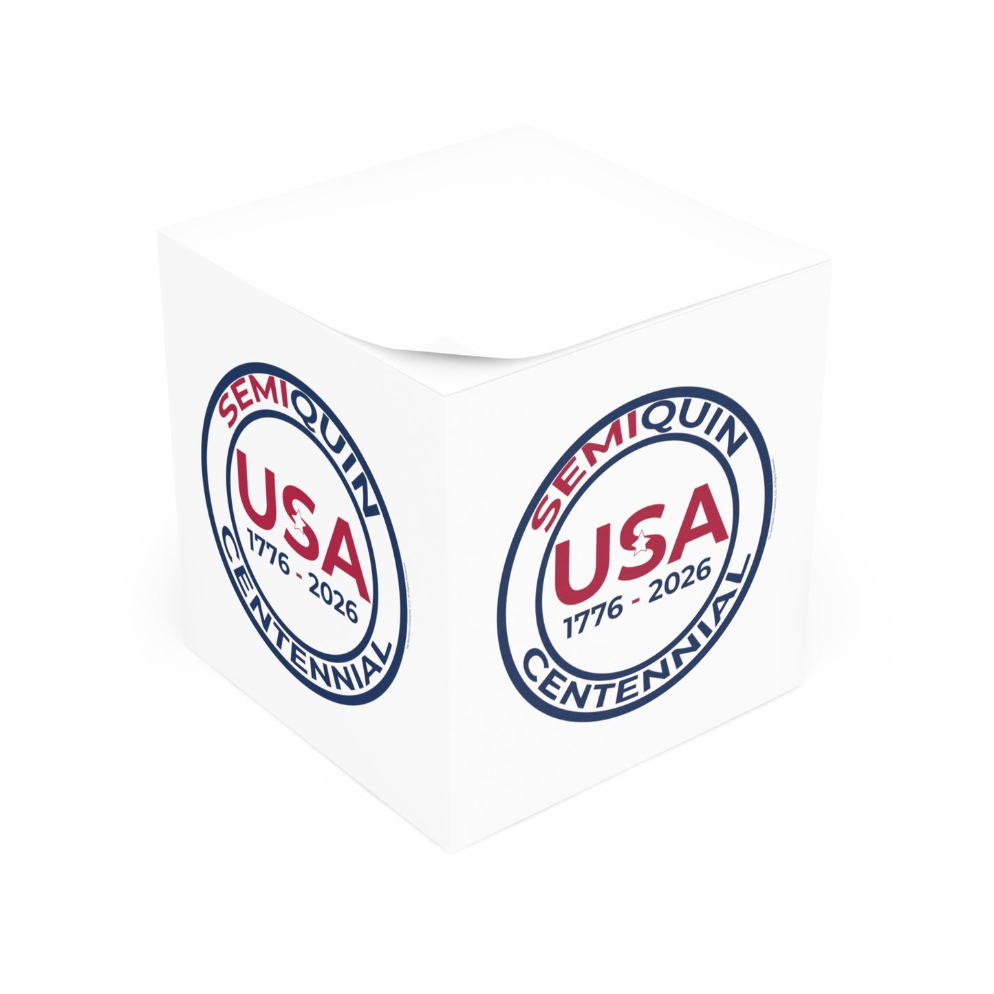 USA Semiquincentennial Note Cube – Perfect for Celebrations, Office Decor, Gift for Friends, Event Planning, Home Organization