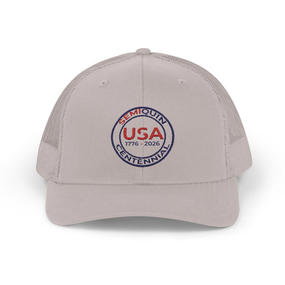 SemiQuin Snapback Trucker Cap – Vintage Style, Casual Unisex Hat, Patriotic Outdoor Gear, Summer Accessories, Trendy Headwear