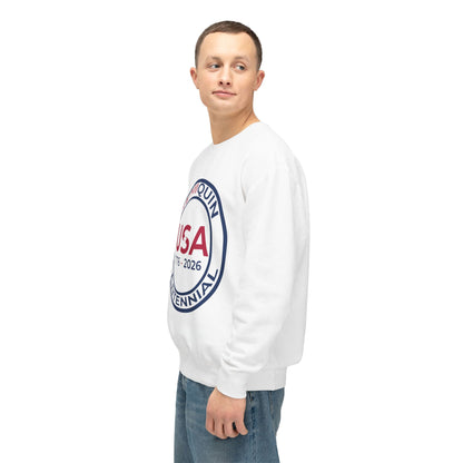 USA SemiQuin Crewneck Sweatshirt — 1776–2026 Patriotic Pullover