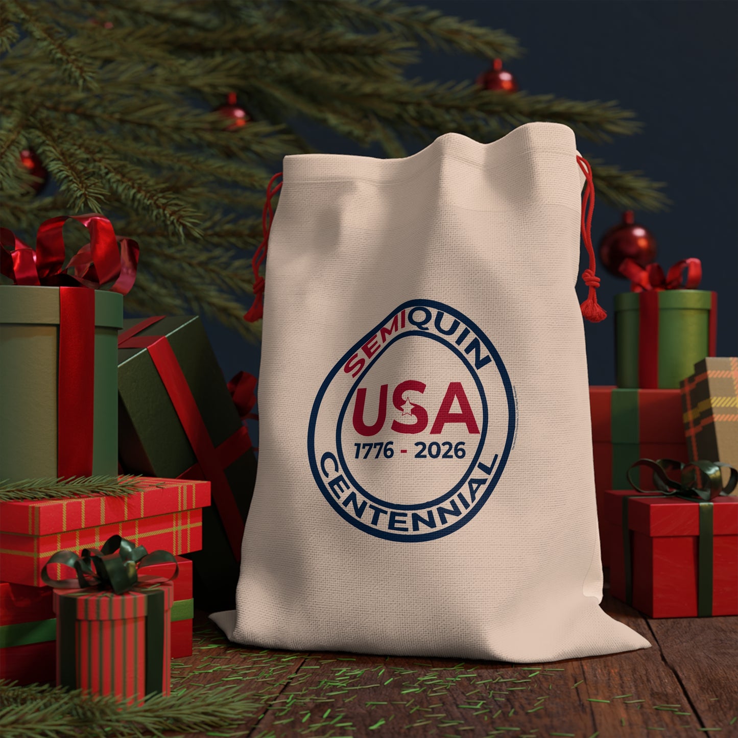 USA SemiQuin Gift Bag - Semiquin 1776-2026 Celebration Pouch