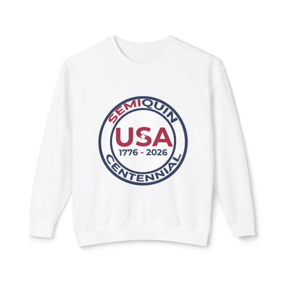 SemiQuin Sweatshirt Patriotic Semi-Quin Celebration Soft, Lightweight Cotton Pullover