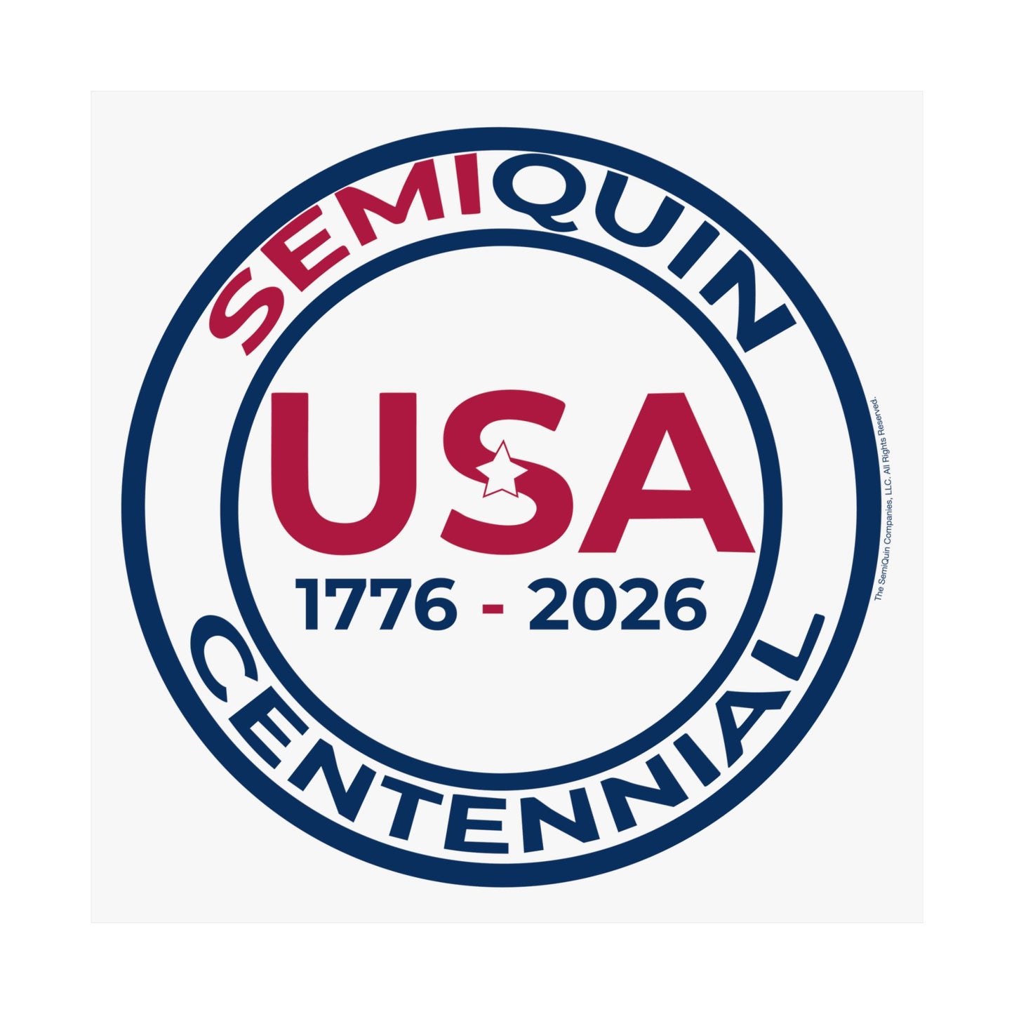 USA SemiQuin Matte Vertical Poster – Patriotic Wall Art, Independence Day & Centennial Celebration Décor