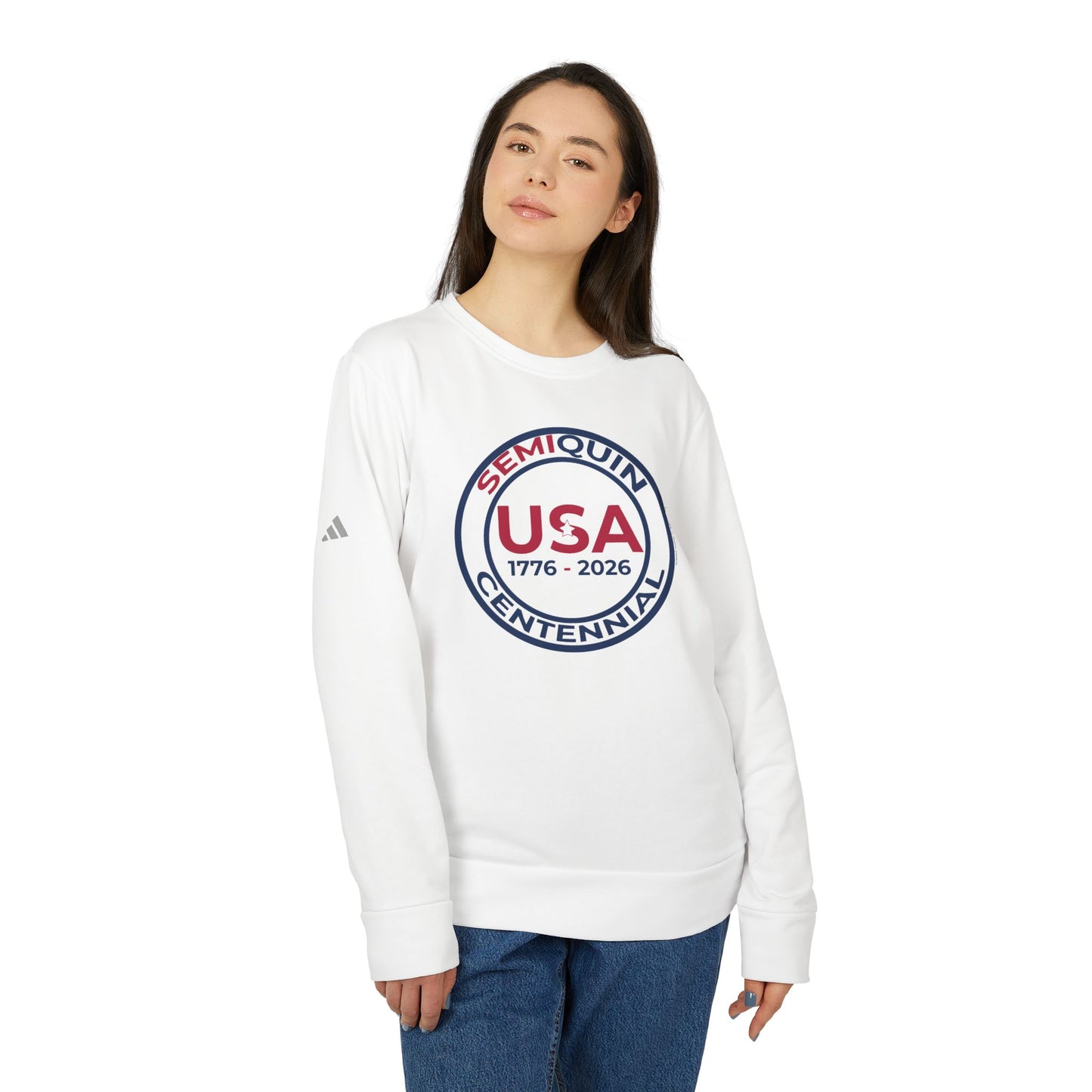 USA SemiQuin  Crewneck Sweatshirt — 1776–2026 Centennial Logo