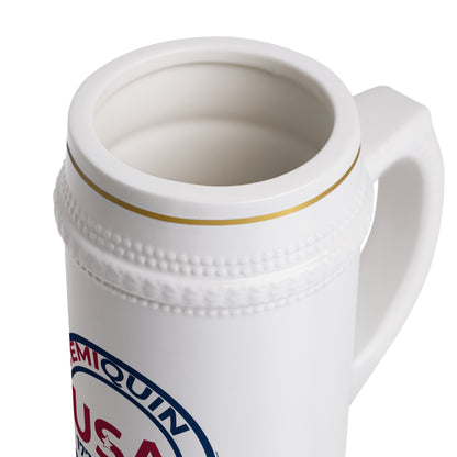 SemiQuin Centennial Beer Stein – Back to School Gear | School Year Party Mug | Americana Pride, Celebrations & Custom Drinkware”