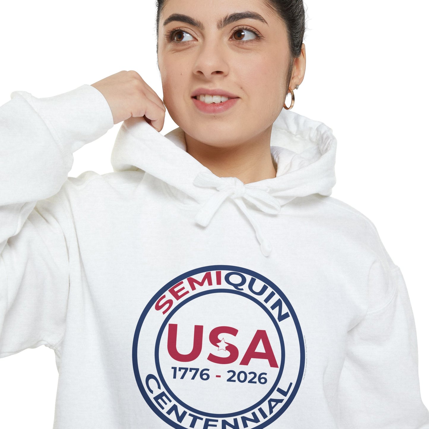 USA SemiQuin Hoodie – 1776–2026 SemiQuin Emblem