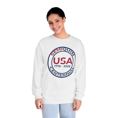 USA SemiQuin 1776–2026 Long Sleeve T-Shirt