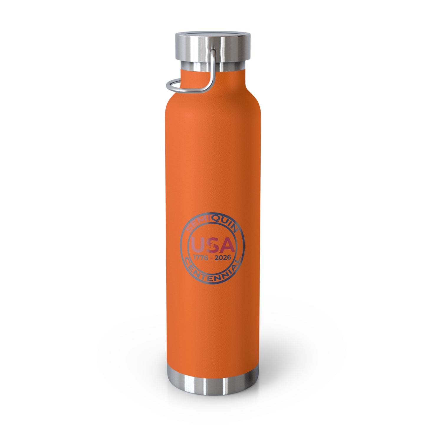 22oz SemiQuin USA Copper Insulated Water Bottle – Eco-Friendly Patriotic Gift