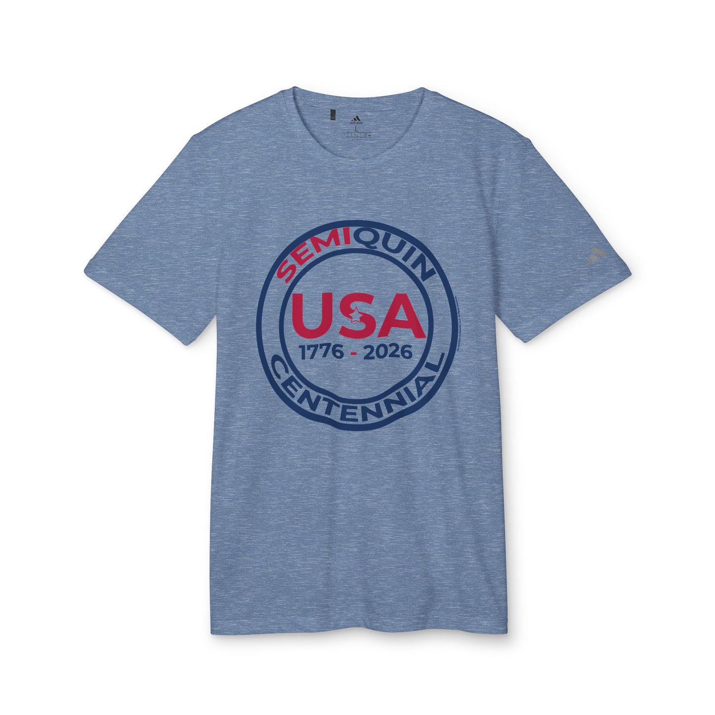 USA SemiQuin Centennial Sport T-Shirt | Unisex Patriotic Athletic Tee | 250-Year Celebration Apparel