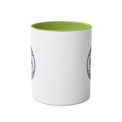 Semiquin 250 Years Two-Tone Coffee Mug, 11oz – Perfect for Celebrations, Patriotic Gift, Americana Collectible, Everyday Use