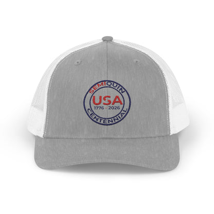 SemiQuin Snapback Trucker Cap – Vintage Style, Casual Unisex Hat, Patriotic Outdoor Gear, Summer Accessories, Trendy Headwear