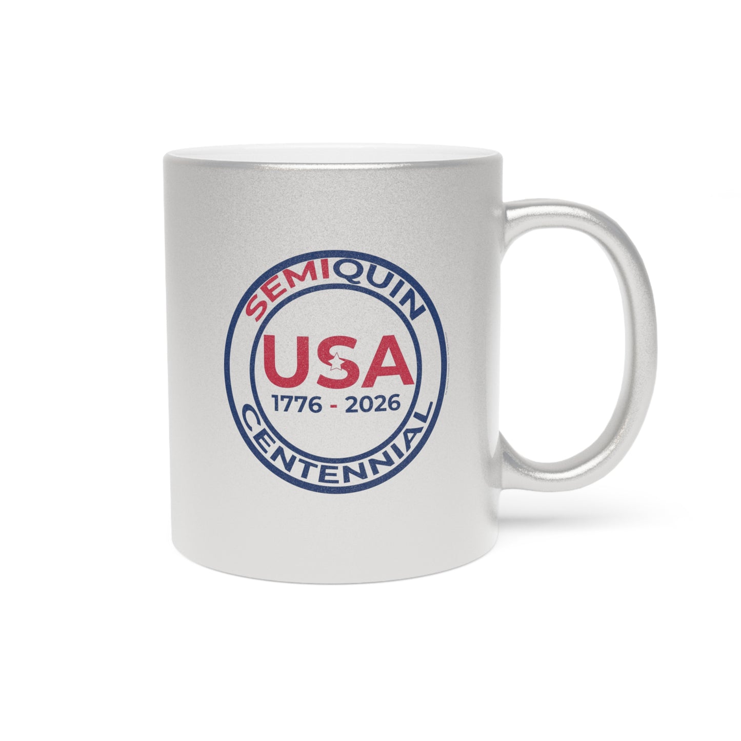 SemiQuin Metallic School Year Mug – Back to School Tools | Elegant Gold & Silver Drinkware | SemiQuin School Gear, All Year